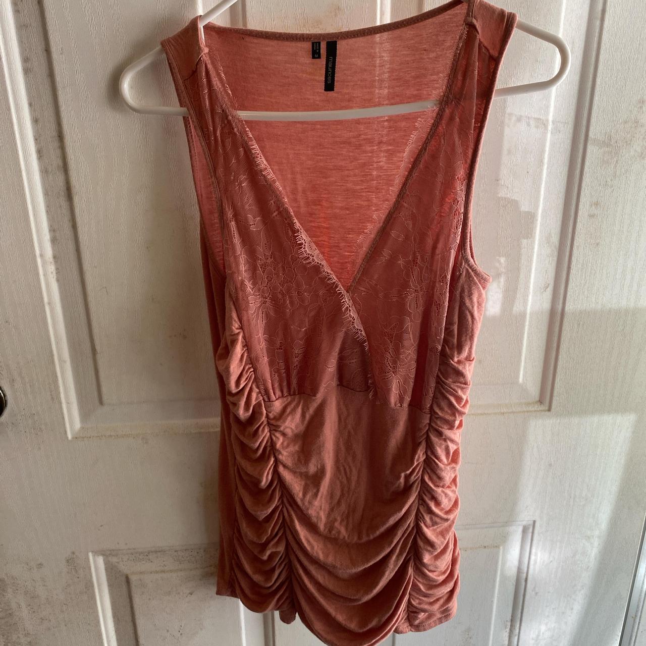 Women's Shirt - Pink/Orange - M – Looks so cute with anything!! #cuteshirt #sleeveless …