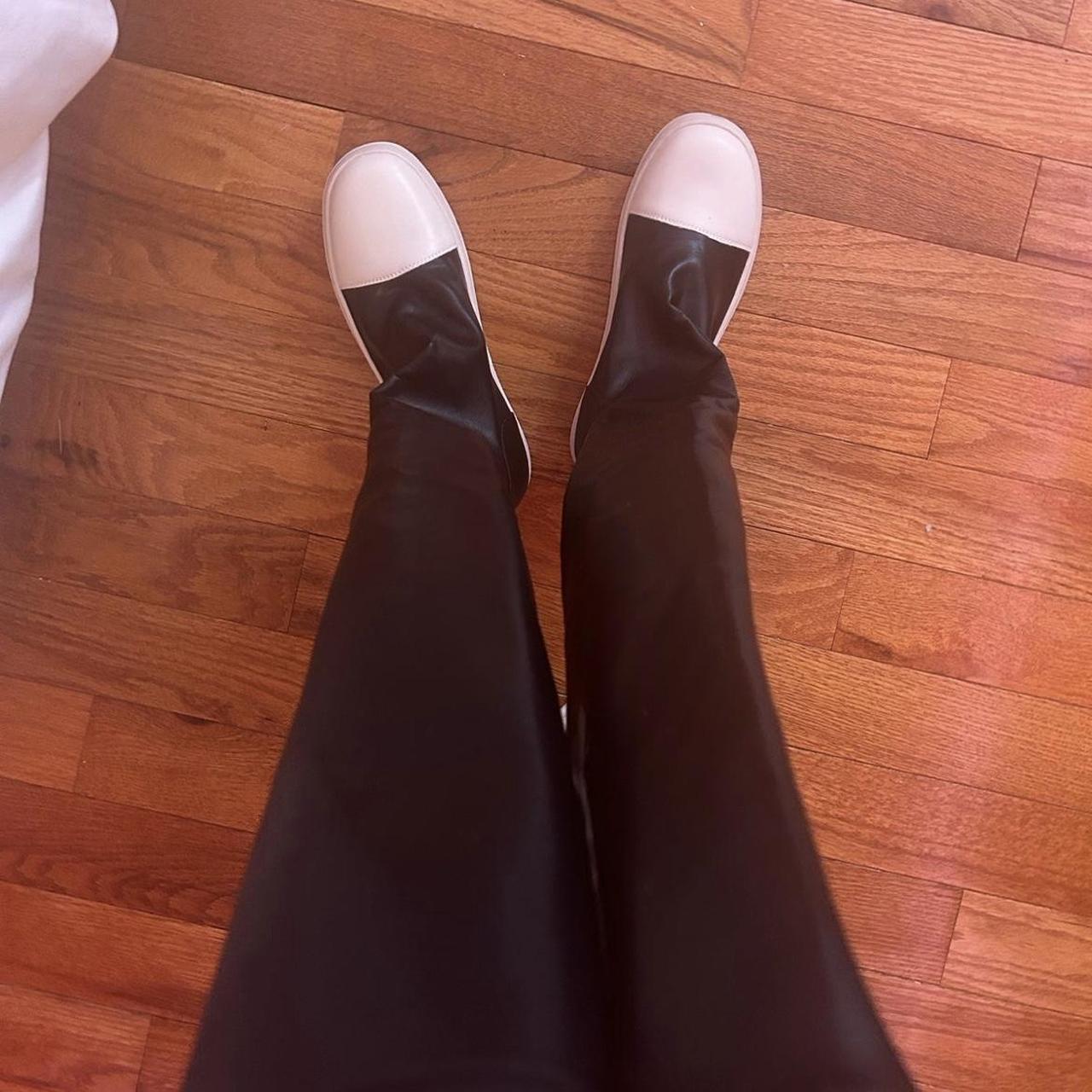 rick owens knee high boots. brand new. size 9 women’s. Depop