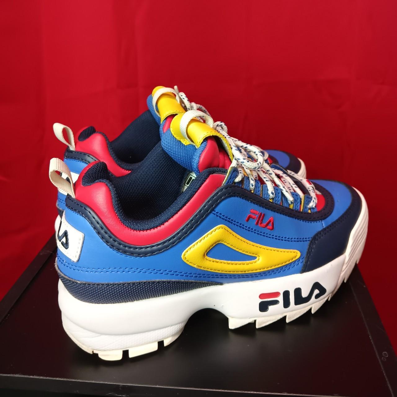 Red yellow shop blue filas