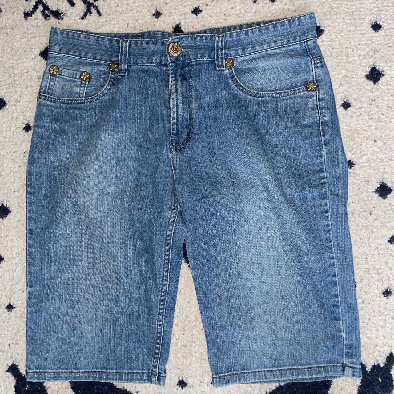 True religion light washed Jean shorts In great... - Depop