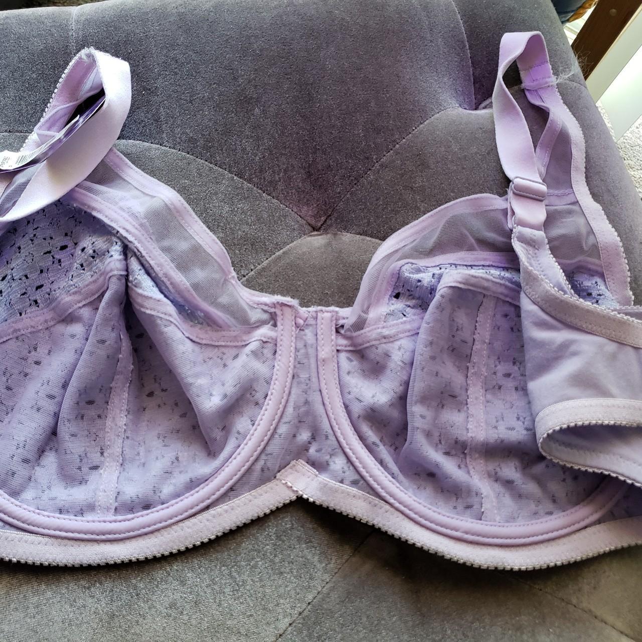 lilyette maidenform 90985 bra size 40DD. Nwt. Purple. - Depop