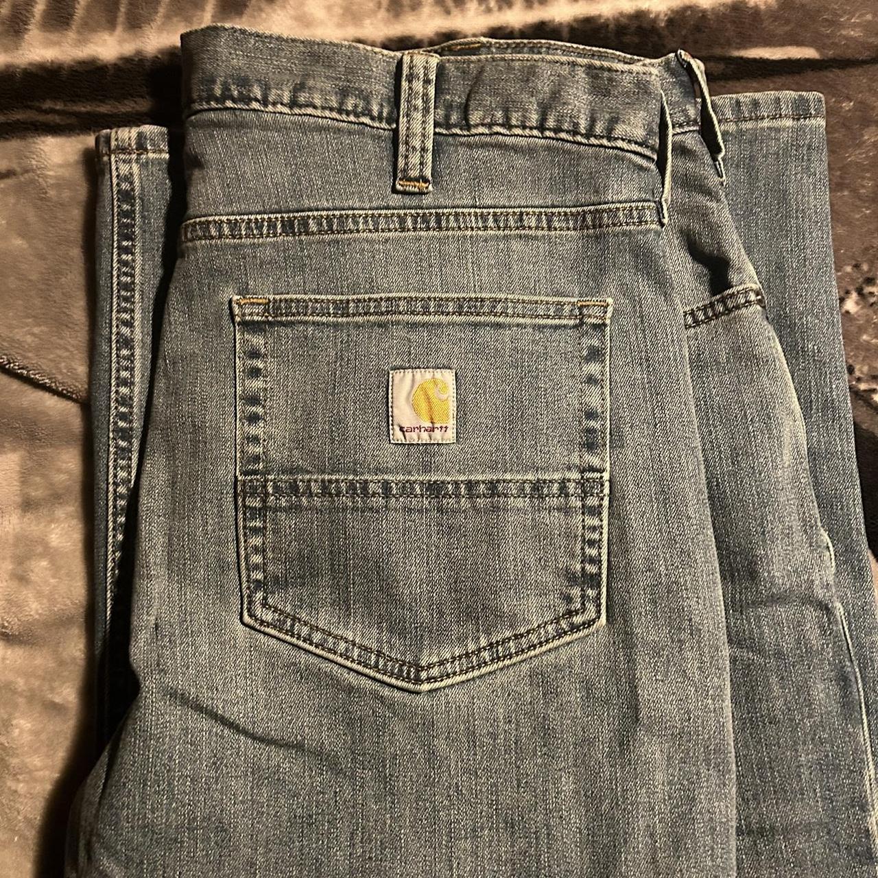 Blue Carhartt jeans Worn once W36 L34 Feel free to... - Depop