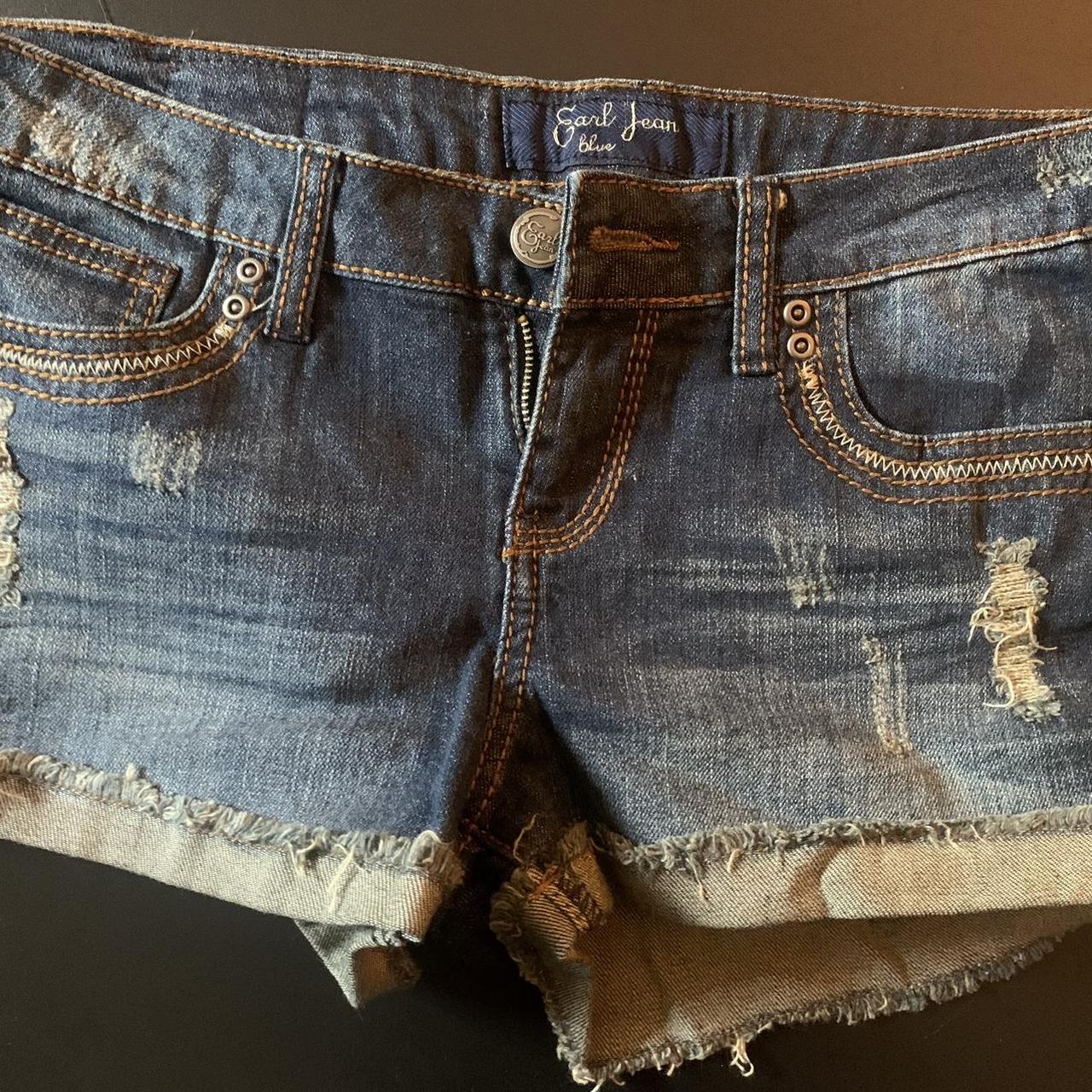 Women s short denim shorts Earl Jeans size 9 like. Depop