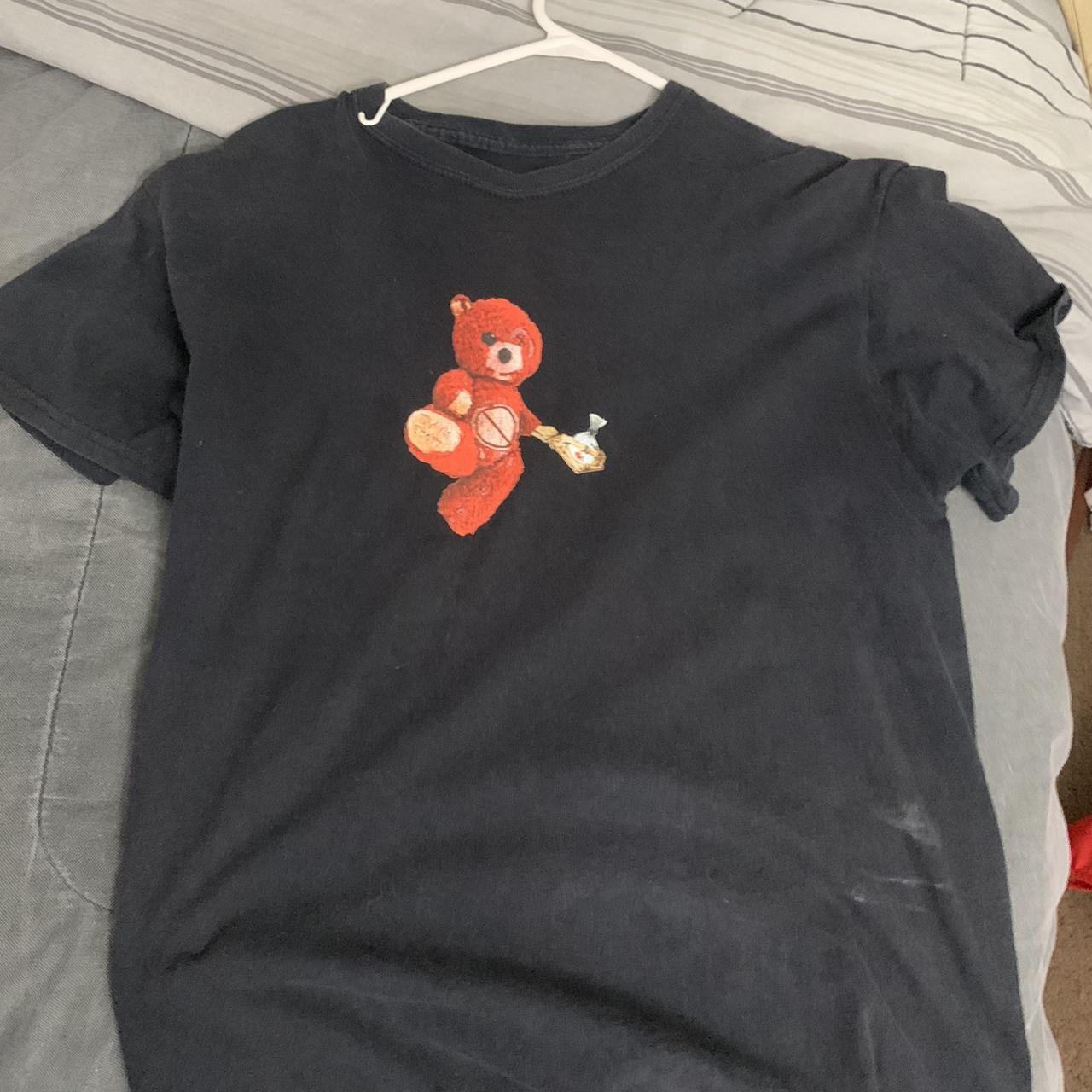 Tシャツ・カットソー Travis Scott Teddy Bear Tee Black SS 19 2019 Travis-Scott-Jordan-Tee-Black.