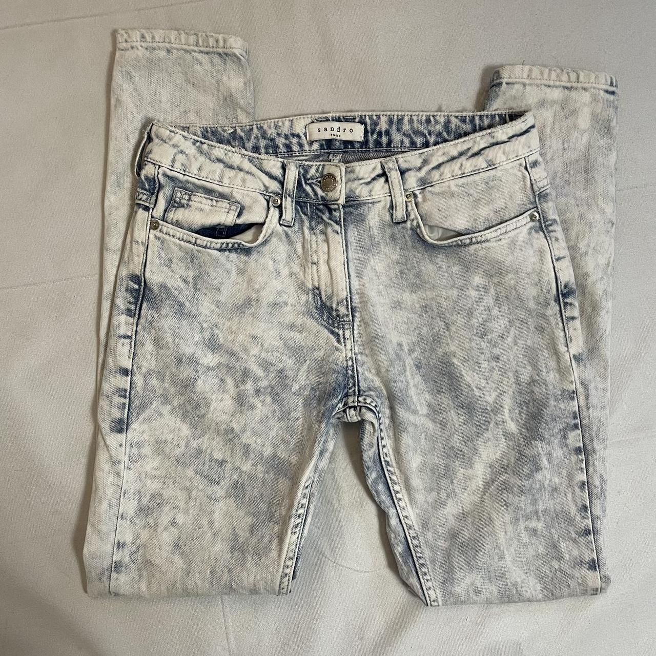 Sandro Paris Acid Wash Jeans Size 36 US XS Depop