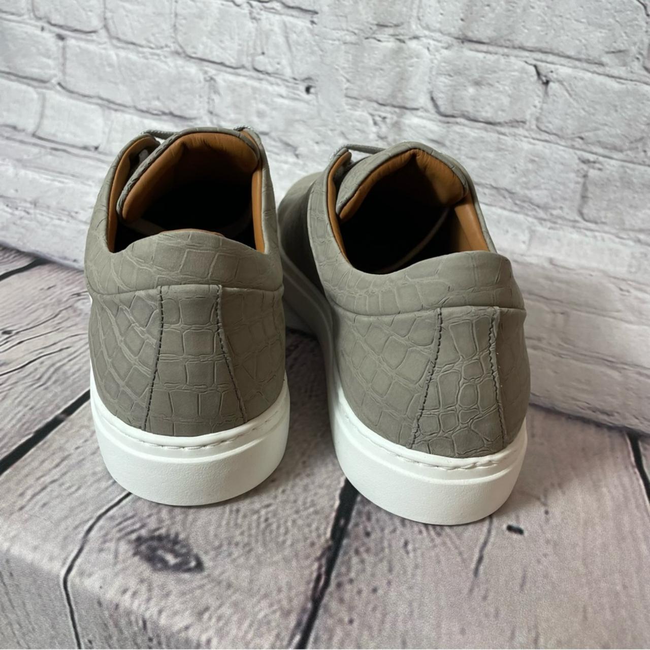 New Aquatalia Alaric Grey Leather Sneakers Made in Depop