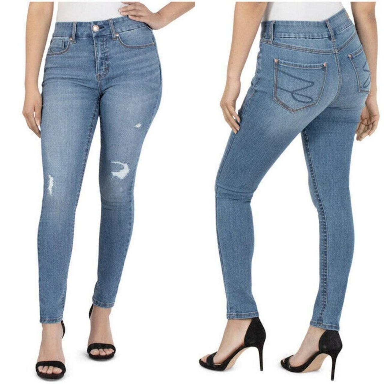 Seven7 High Rise Tummyless Skinny Jeans Depop