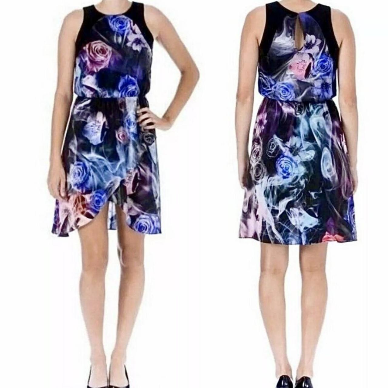 Purple on sale Flower Amanda Dress