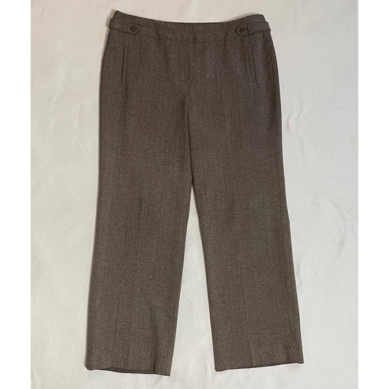 Larry Levine Petite Brown Pants Size 12P Light