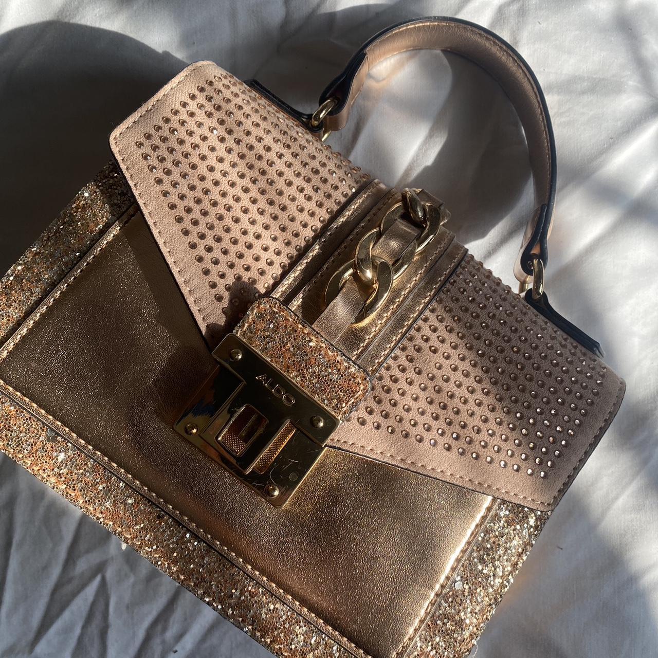 Rose gold Aldo bag. Great condition Depop