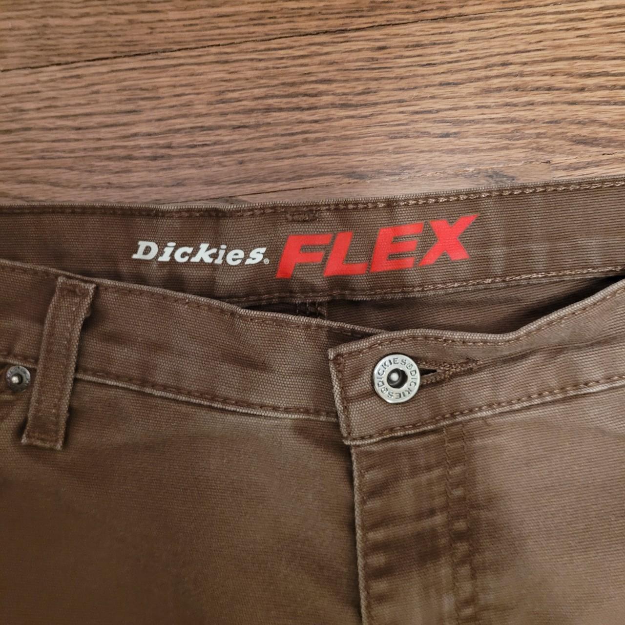 Brown dickies flex carpenter pants Regular fit Worn... - Depop