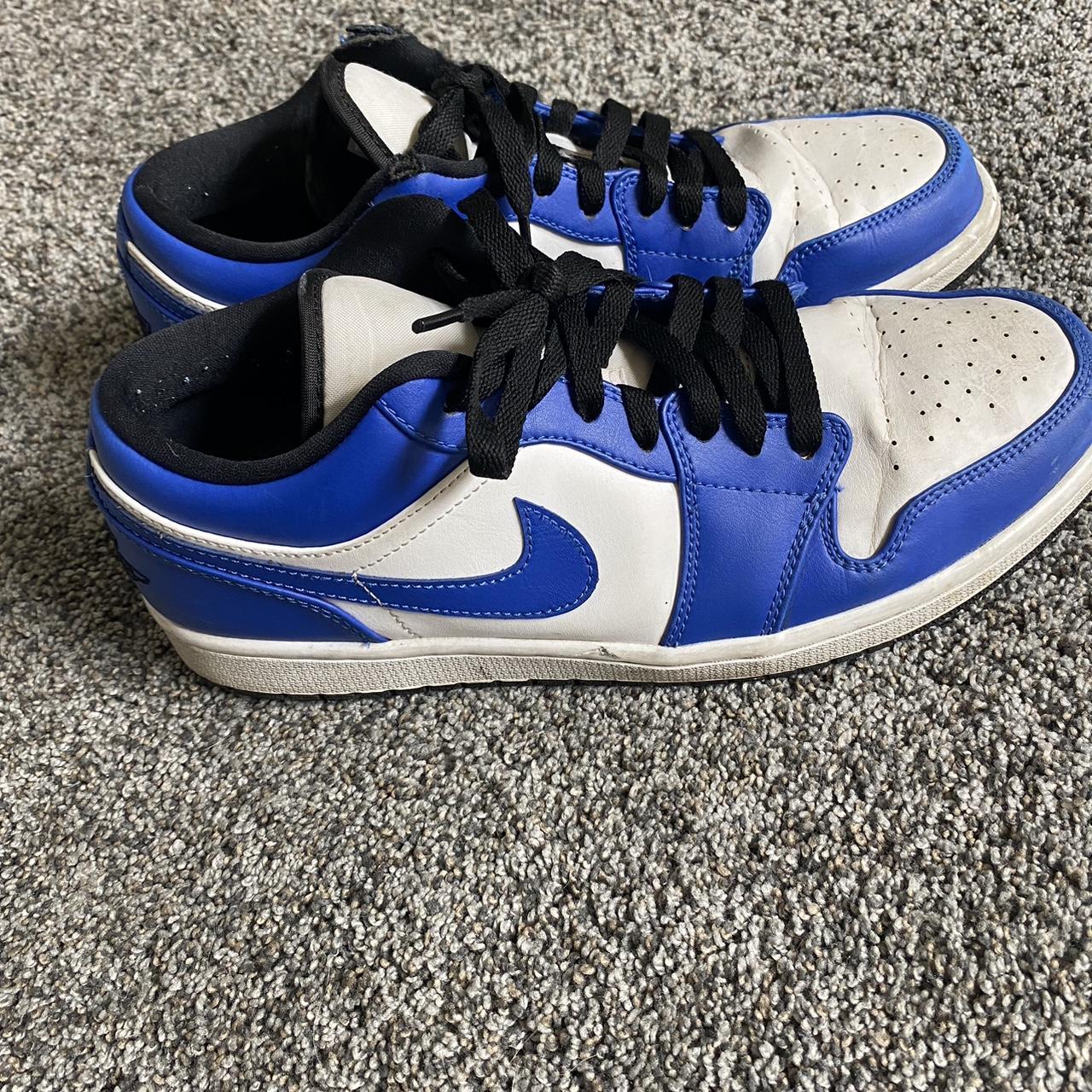 Royal Blue Jordan 1 Lows The outside on the left... - Depop