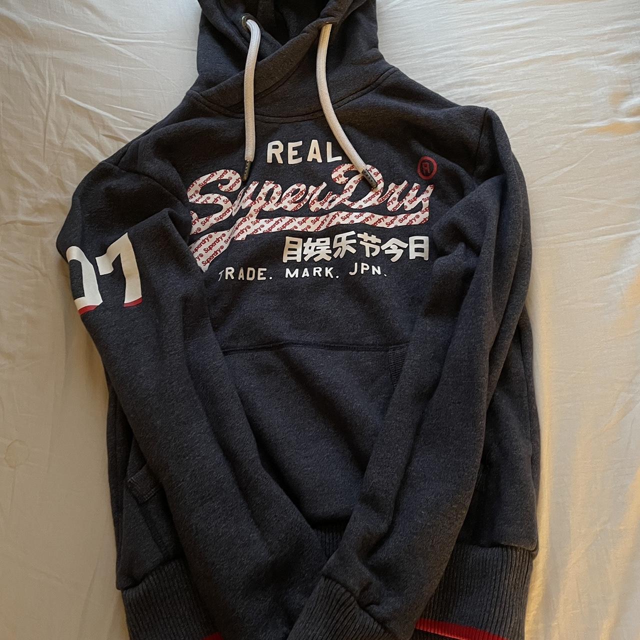 Superdry Trade Mark Japan Wrap Hood Sweatshirt - Depop