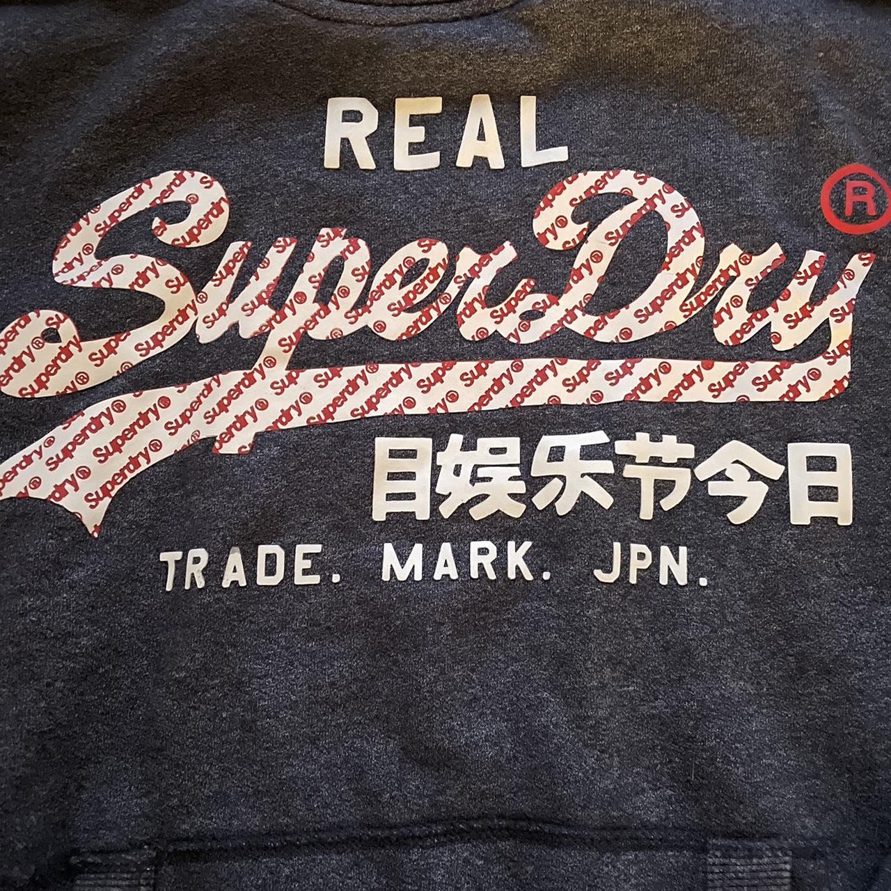 Superdry Trade Mark Japan Wrap Hood Sweatshirt - Depop