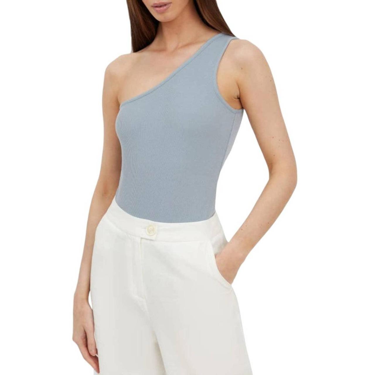 One Shoulder Ribbed Bodysuit