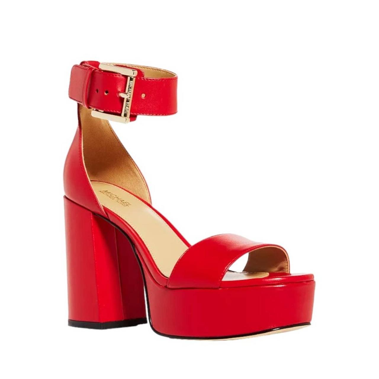 Michael kors sandals on sale red