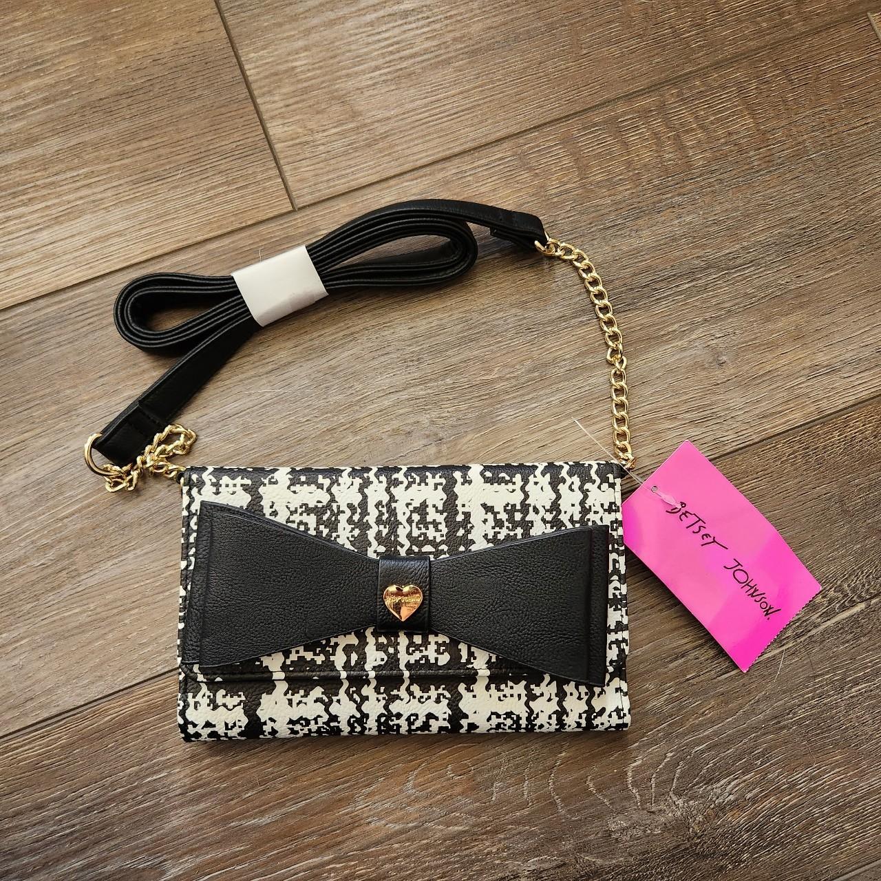 NWT Betsey Johnson 2024 Black/White/Gold