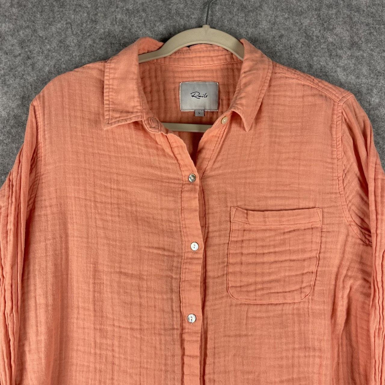 Rails Women's Blouse - Orange - L – Rails Ellis S… - image 2