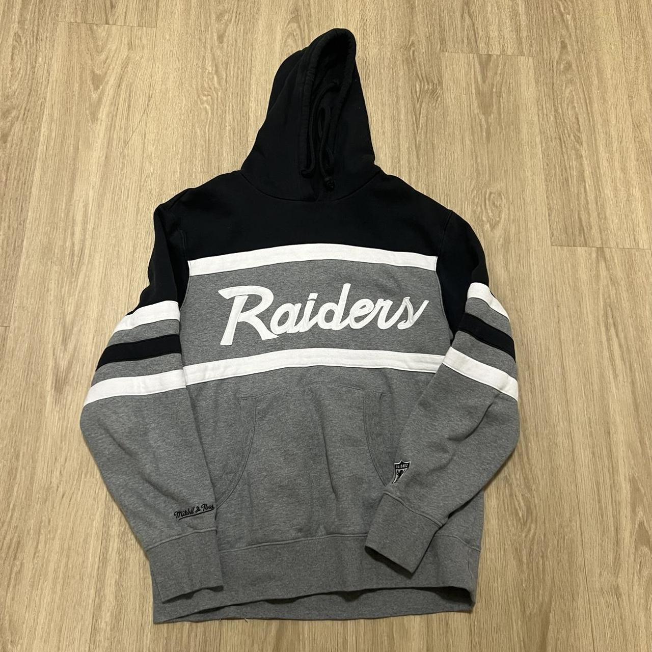 Vintage Y2K Oakland Raiders Full Zip Hoodie Size - Depop