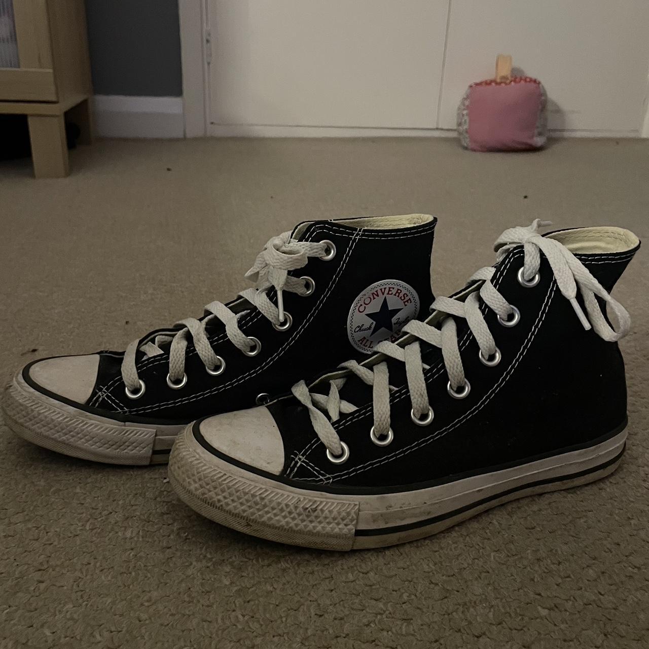 black converse worn a few times uk size 4 converse