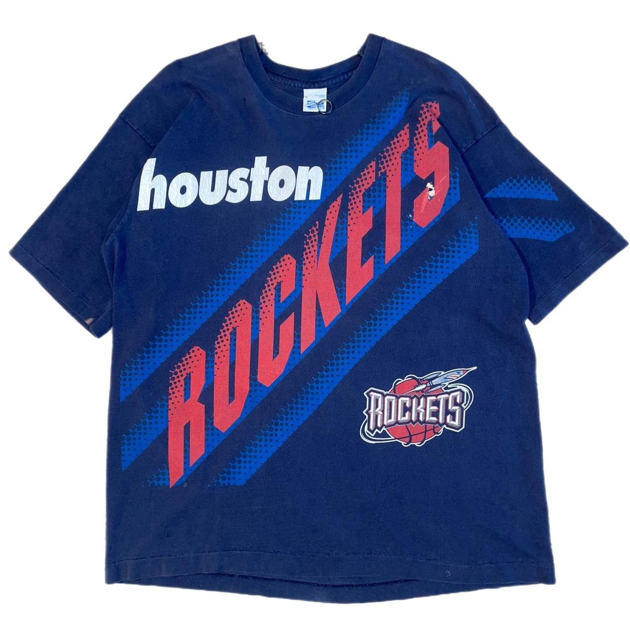 RARE 90s Houston Rockets AOP all over print NBA... - Depop