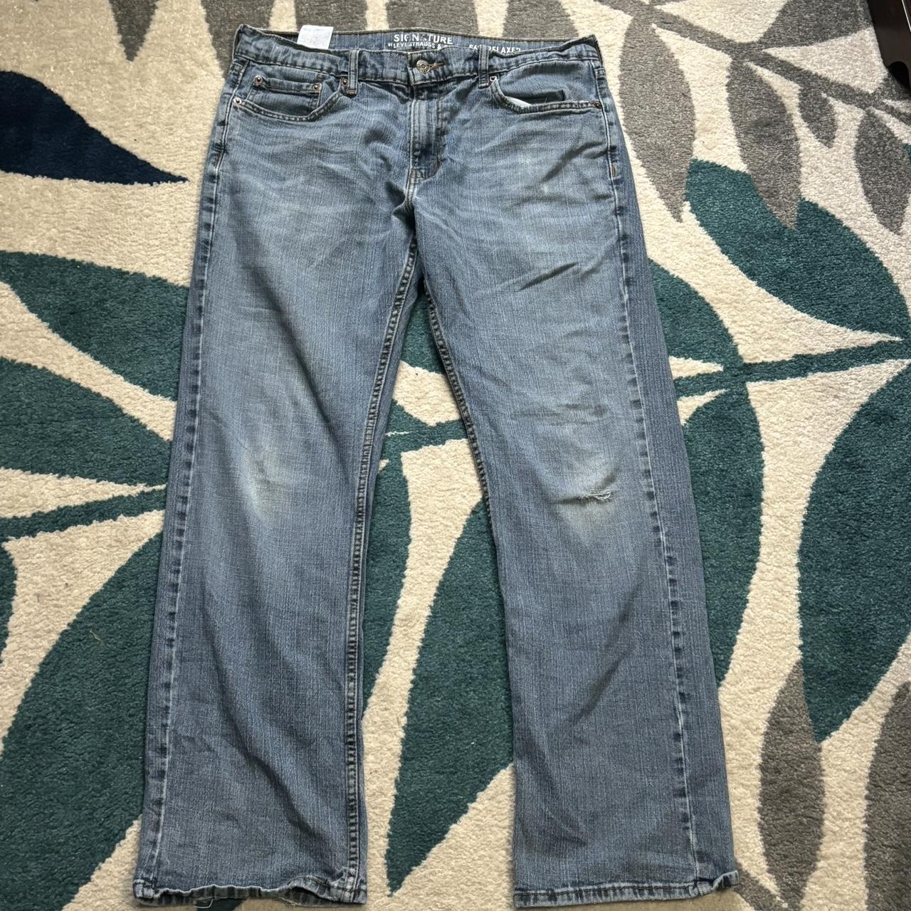 Levi s signature S61 distressed jeans Small rip Depop