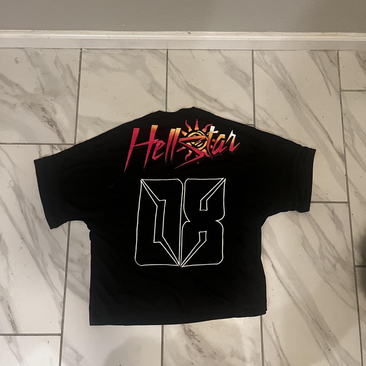 Hellstar Jersey- worn once Medium fits a bit... - Depop