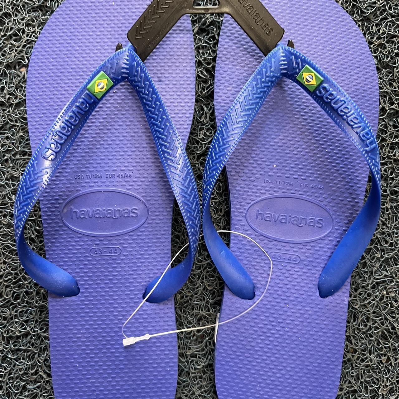 Havaianas Men's Brazil Logo Flag Flip Flop Sandal... Depop