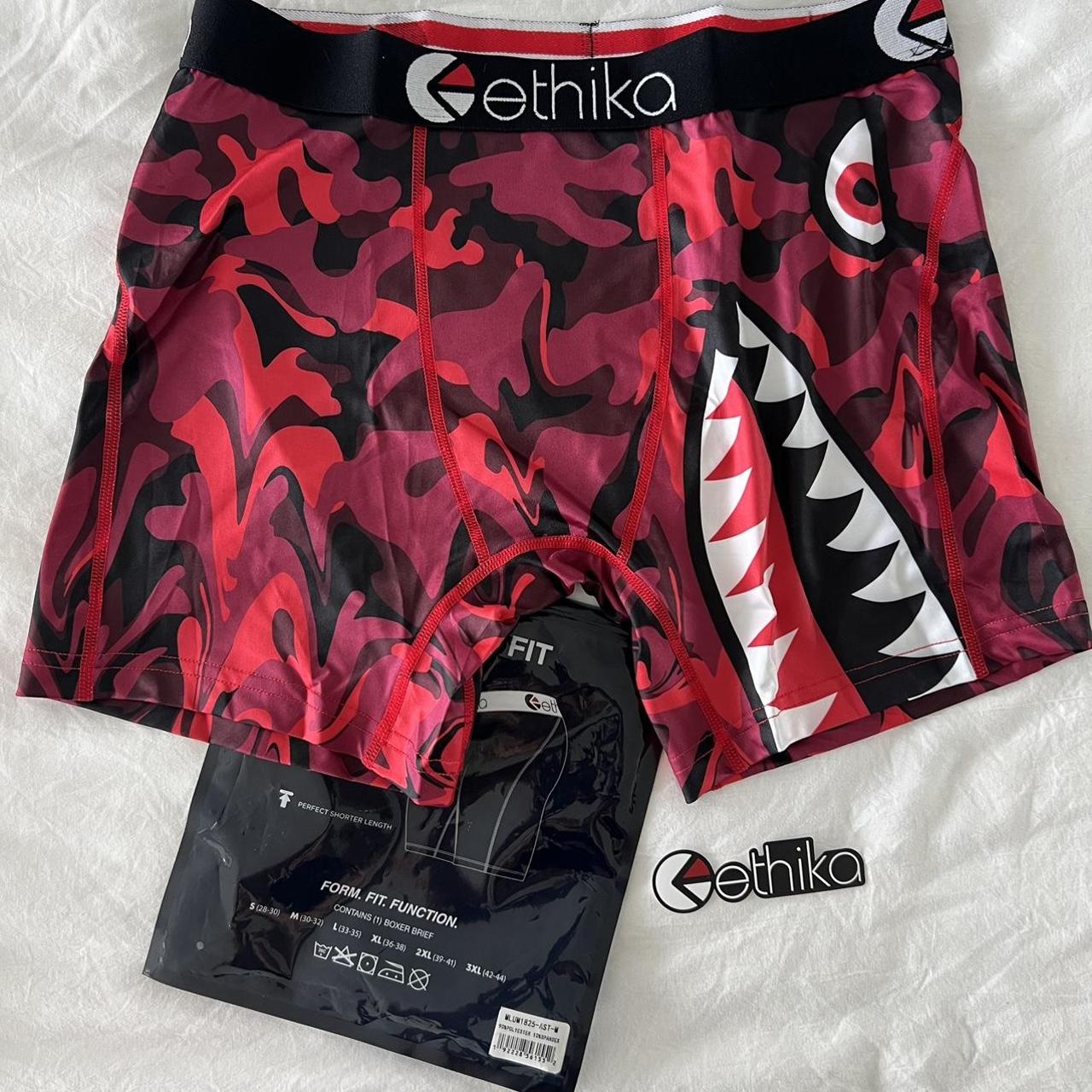 Ethika The Mid Fit Boxer Brief underwear Red Dragón... Depop