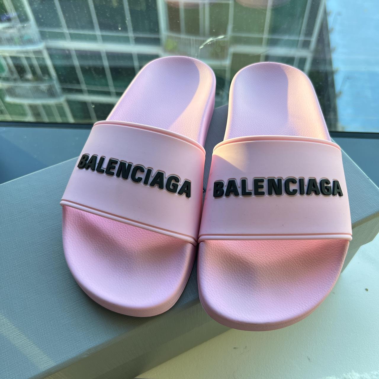 Gently worn Balenciaga Pool Slide size 36 Price is... Depop