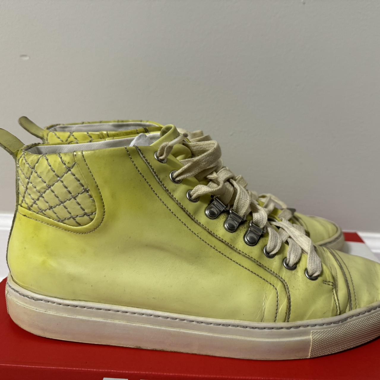Vintage glow in the dark arena leather high trainers