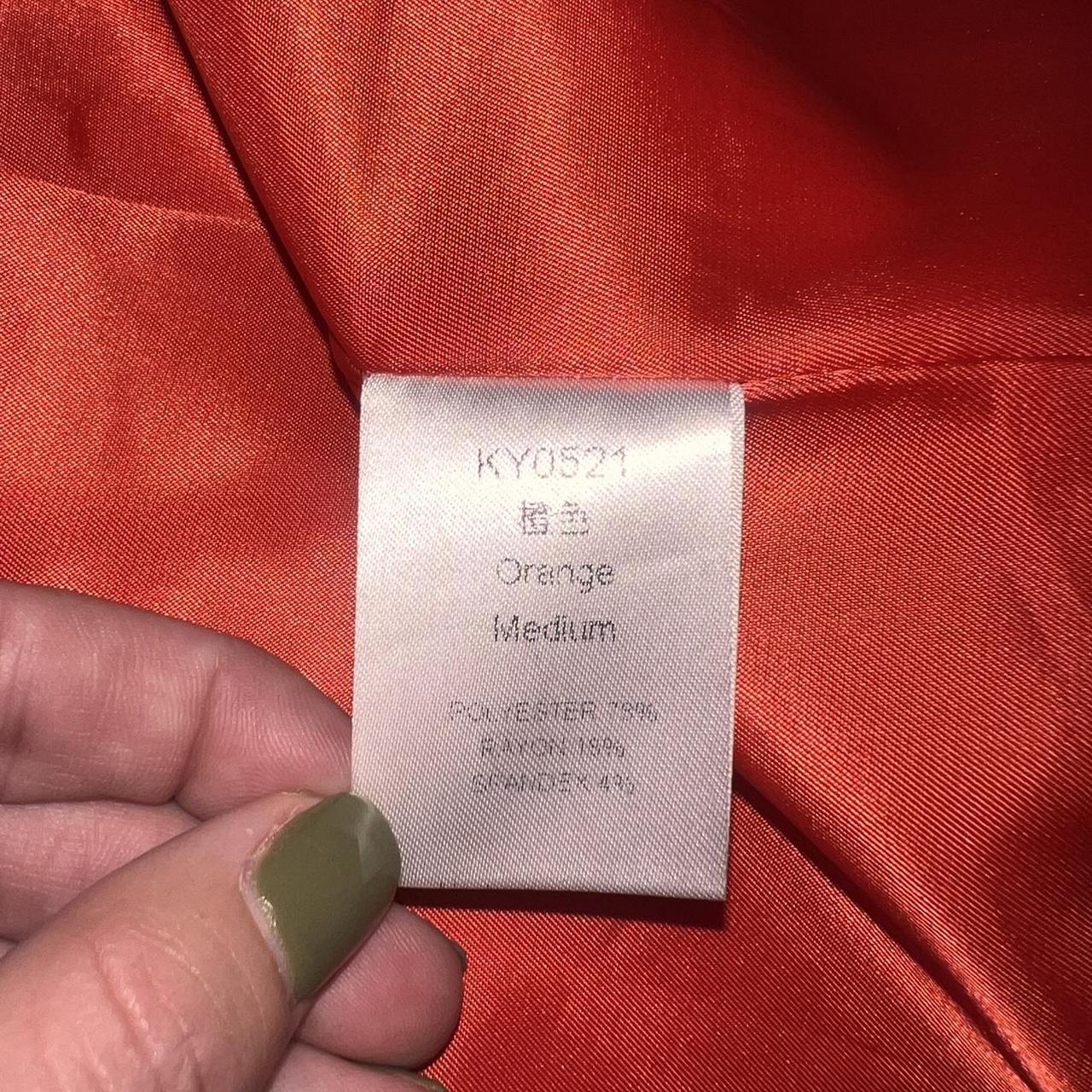 Women's Blazer Jacket - Orange - M – Orange basic… - image 4