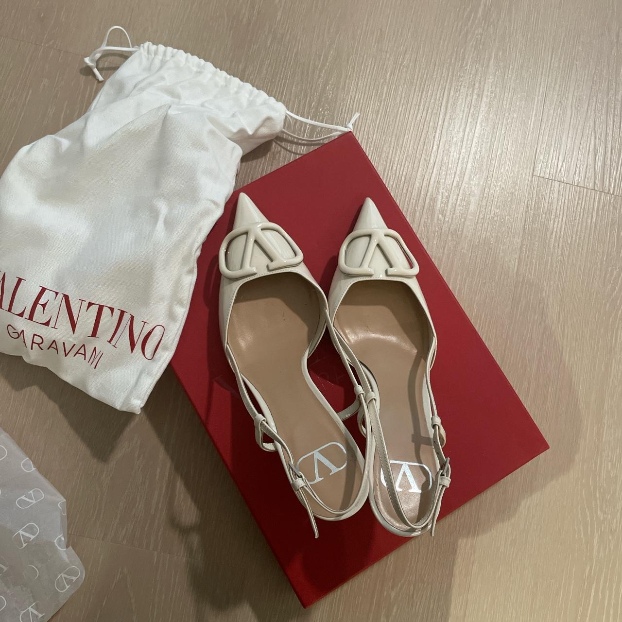 VALENTINO GARAVANI Off White VLogo Heels Retail. Depop