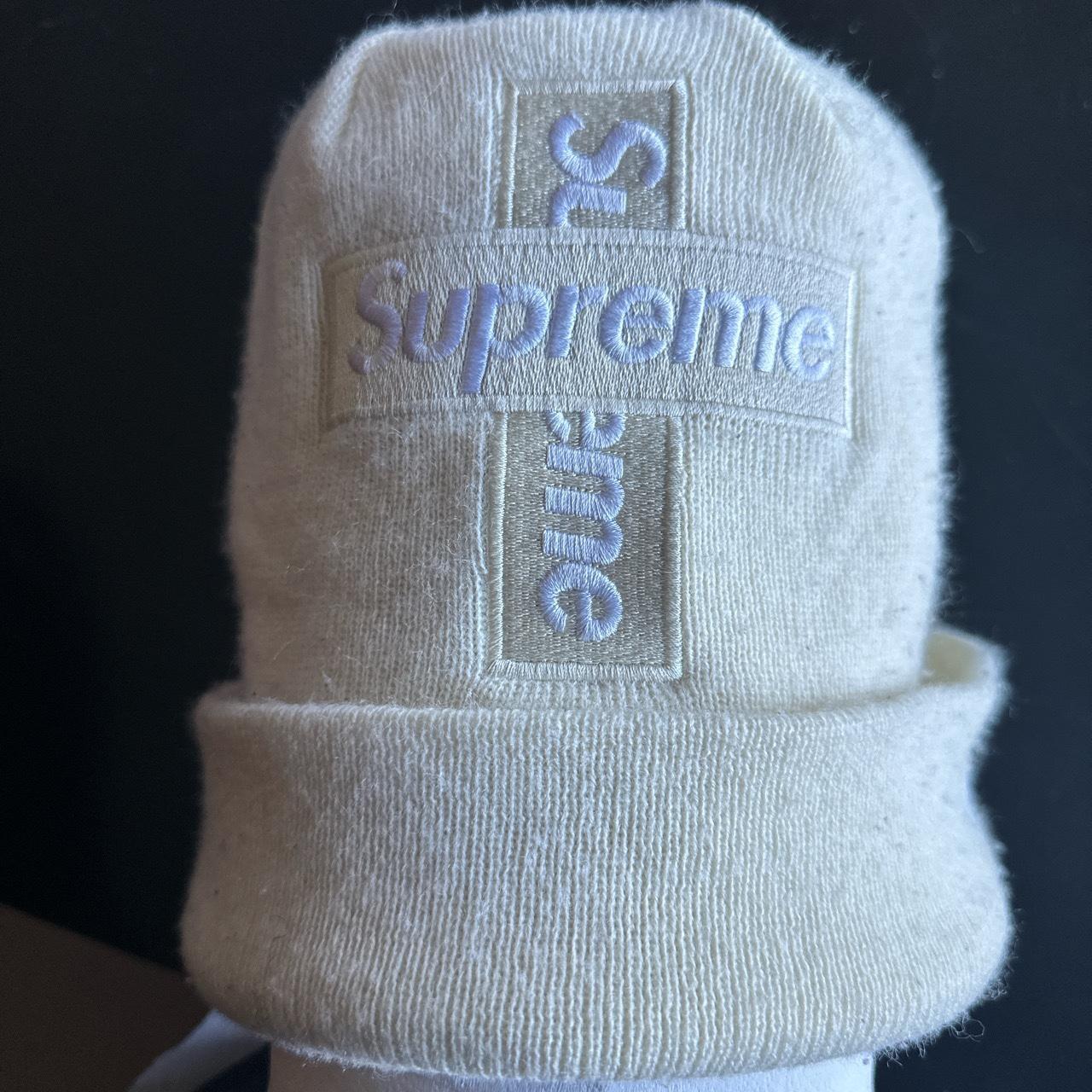 Supreme cream hot sale beanie