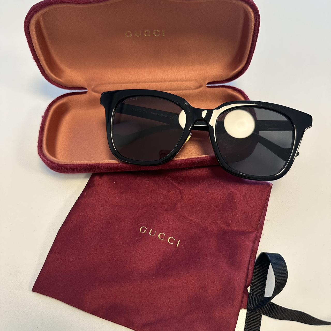 Gucci GG2846/S Women's Oversized YD3DL Gold Metal | Depop