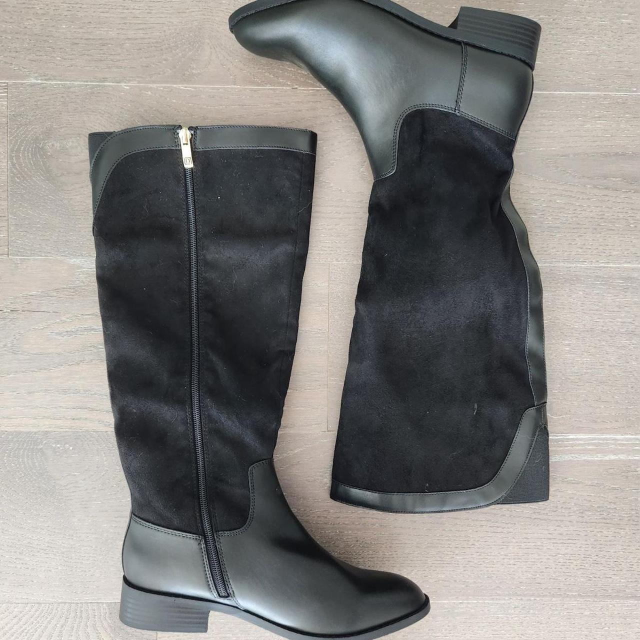 liz claiborne black boots