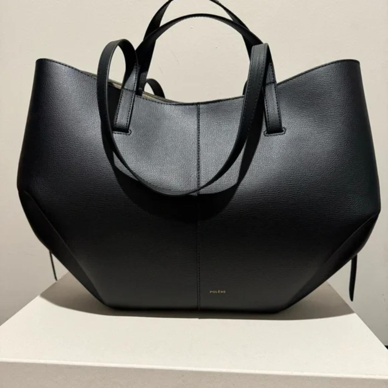 Polène Cyme Tote Top Handle Bag In Black - Brand... - Depop