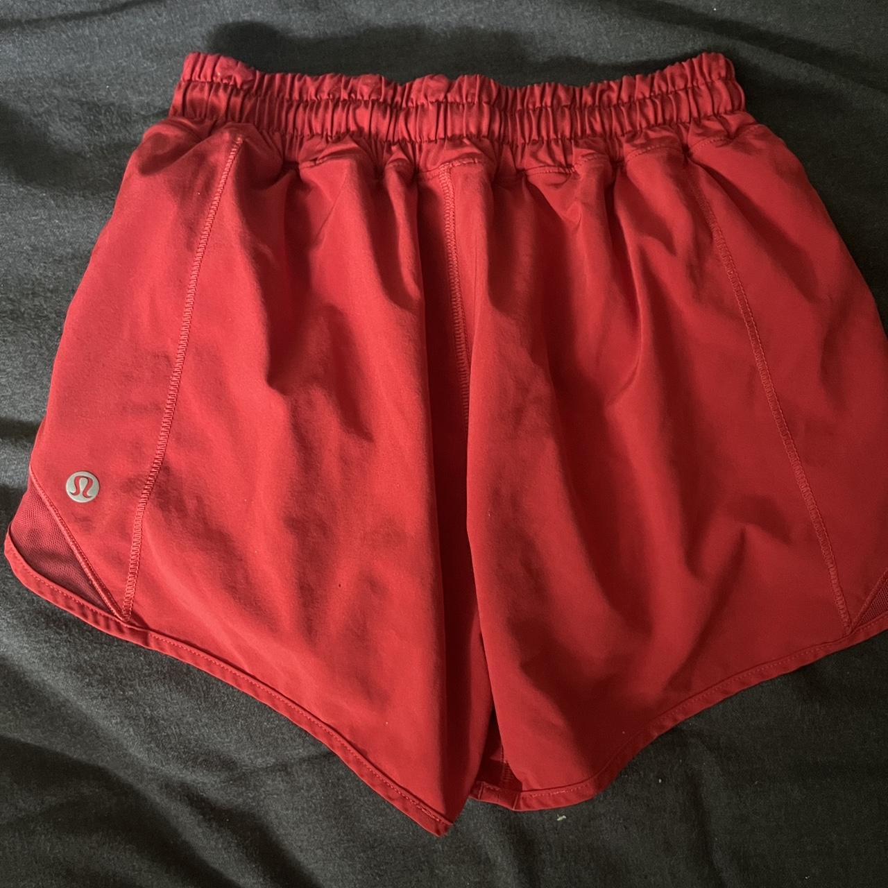 Lululemon Women's Red Shorts (2)