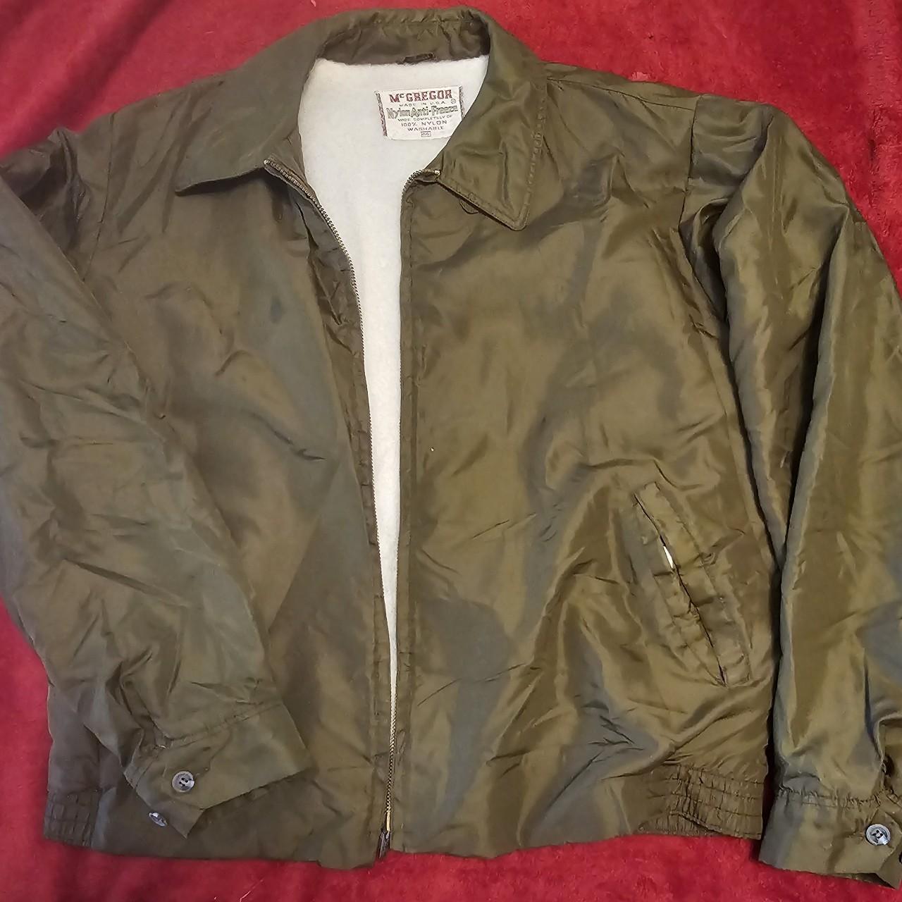 Vintage 50's McGregor nylon anti-freeze jacket in... - Depop