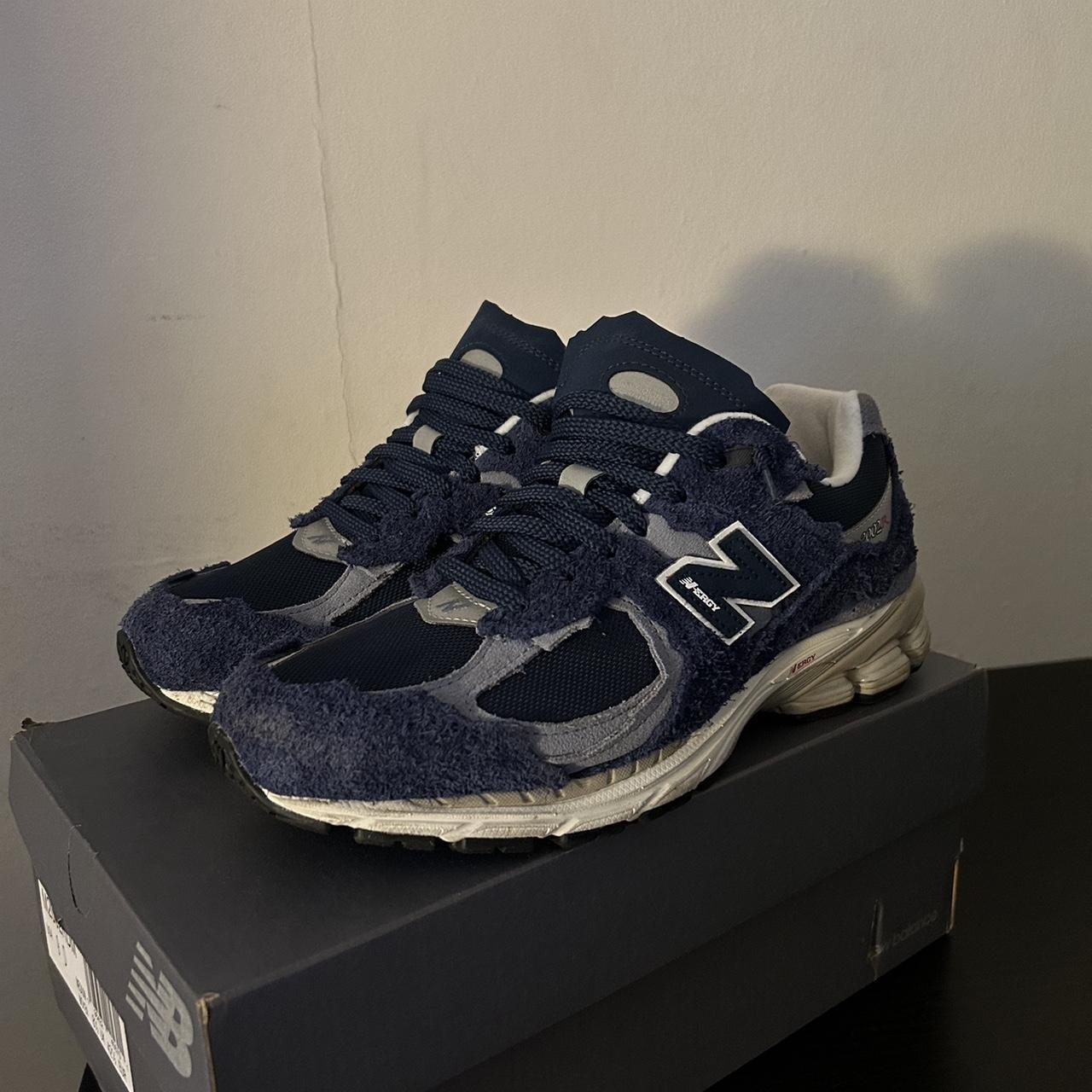 New balance 2002r protection pack Navy Worn less... - Depop