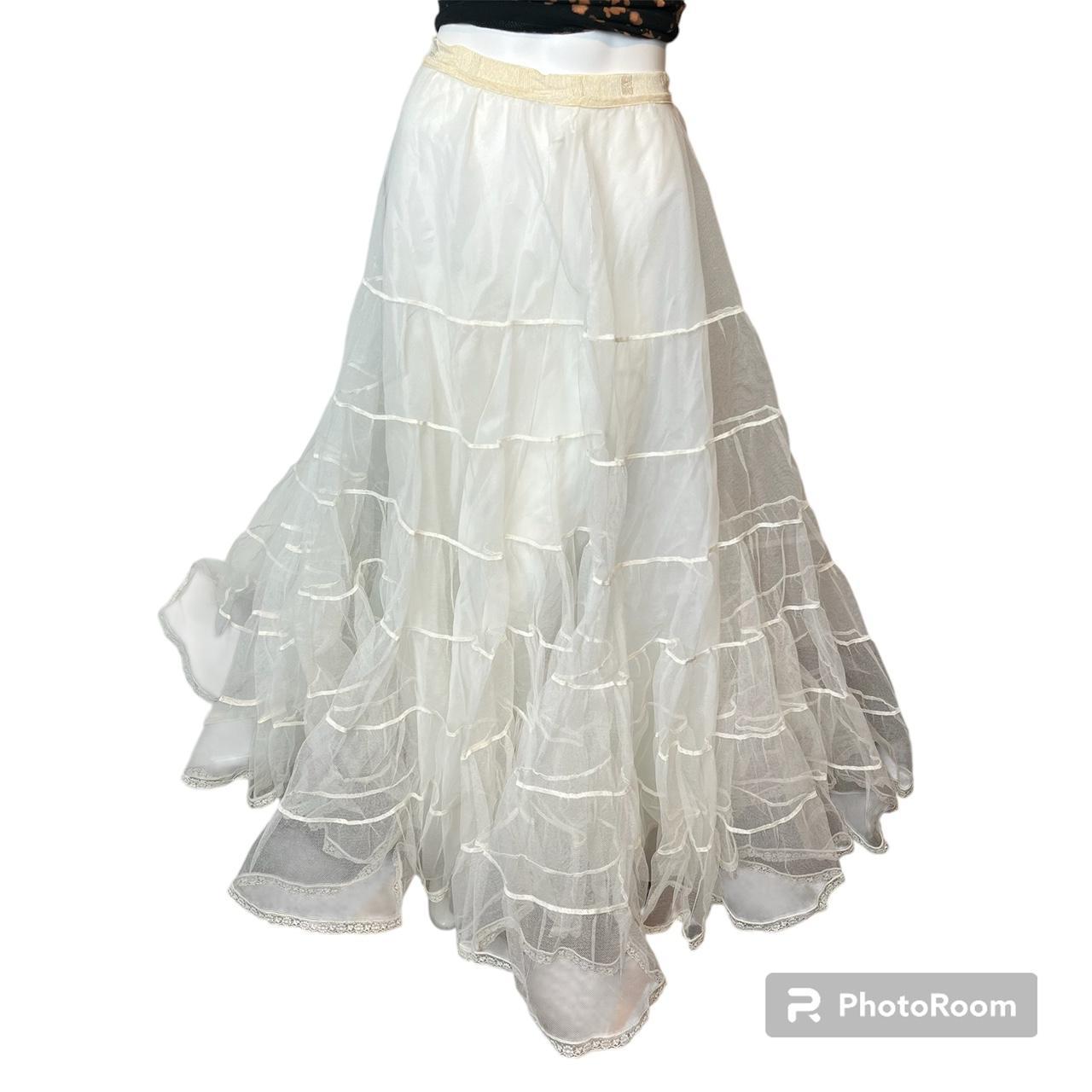 Women's Skirt - White/Cream - One size – Vintage … - image 2