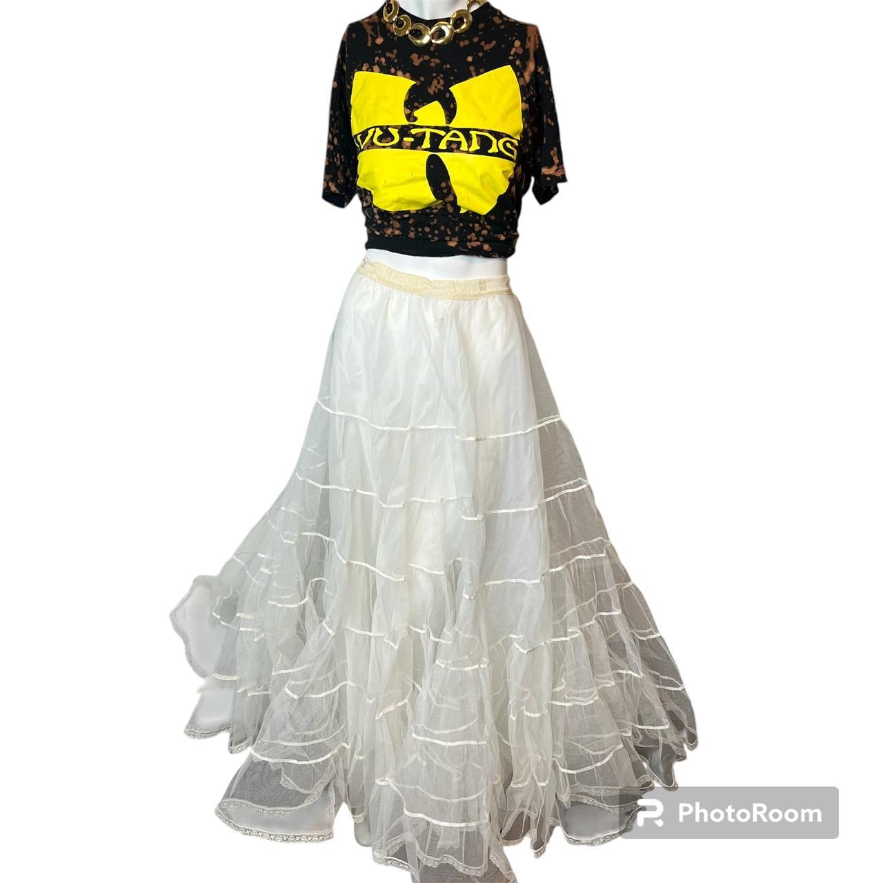 Women's Skirt - White/Cream - One size – Vintage … - image 1