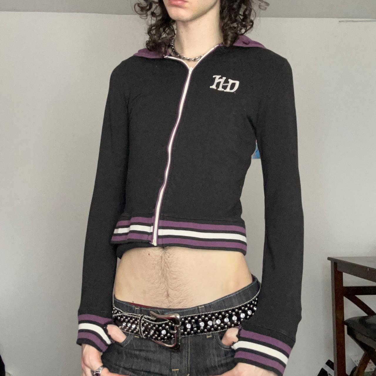 Y2k circa 2000 grunge goth skater emo Purple and... - Depop