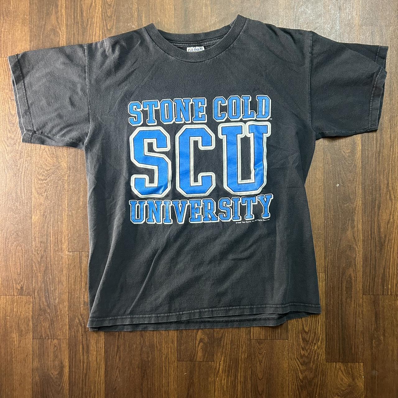 1998 WWF Stone Cold University Tee Size: Large - Depop