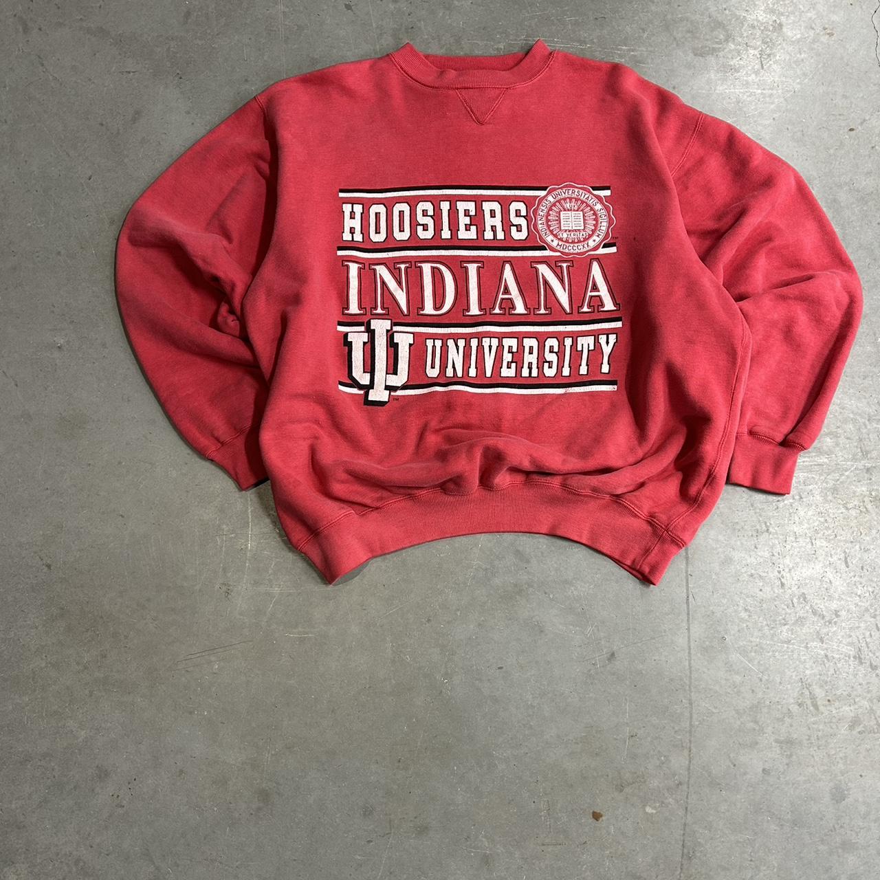 Logo 7 Men's Sweatshirt - Red - XL – 90s Vintage … - image 1