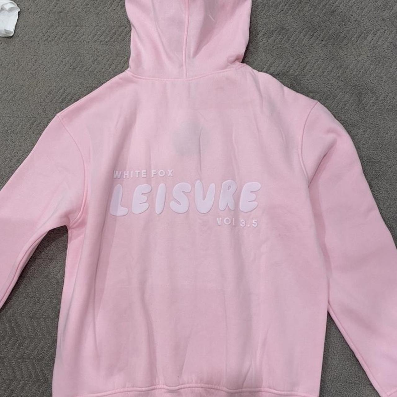 White Fox Pink Hoodie Size S/M Brand new with tags Depop