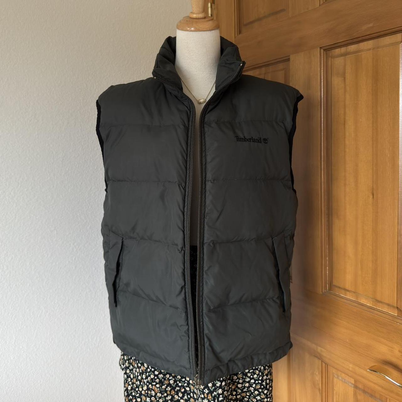 Timberland Men's Vest Black/Grey L – Vintage timberland puffer