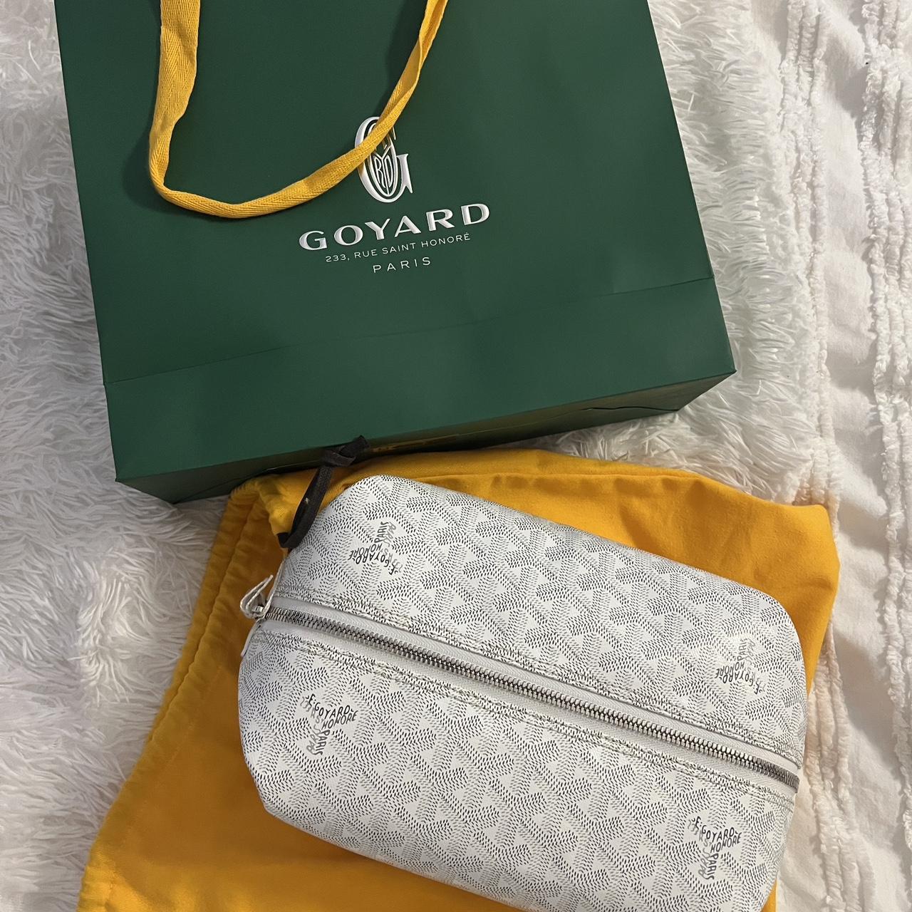 White goyard wash bag/ makeup bag Brand new - Depop