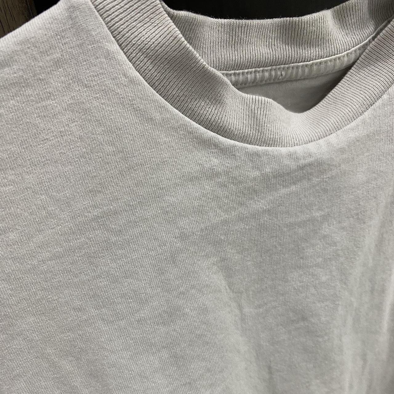 Stone white Everlane basic cropped tee. Goes well... - Depop