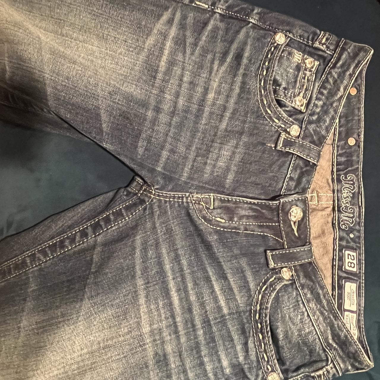 Dark Wash Bootcut Miss Me Jeans With A 32” Inseam Depop 1893